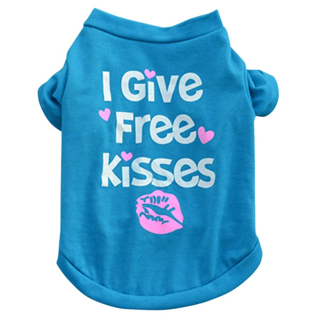 Camiseta de algodón con mensaje Divertido para Mascotas