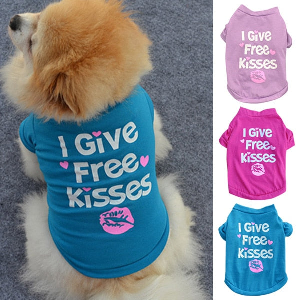 Camiseta de algodón con mensaje Divertido para Mascotas